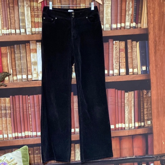 Chico's Black Micro Corduroy Bootcut Pants Size 0.5 S/6